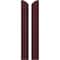 Ekena Millwork Americraft 2-Board (3 Batten) Wood Joined Board-n-Batten Shutters w/Ellipt Top, ARW401BE207X77WRH, PR ARW401BE207X77WRH - alternate 1